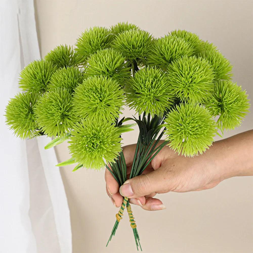 10/5Pcs Dandelion Artificial Flowers Plants Bouquet Plastic Fake Flower for Home Wedding Table Decoration DIY Floral Arrangement