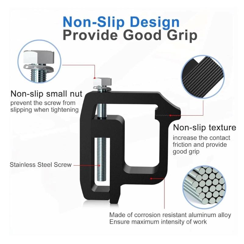 Pachet de 2 Cleme de Montaj Rezistente la Rugină pentru Capace de Camion Toppers Rulote Clip Carcasă Rezistentă Instalare Rapidă Accesorii Camioane