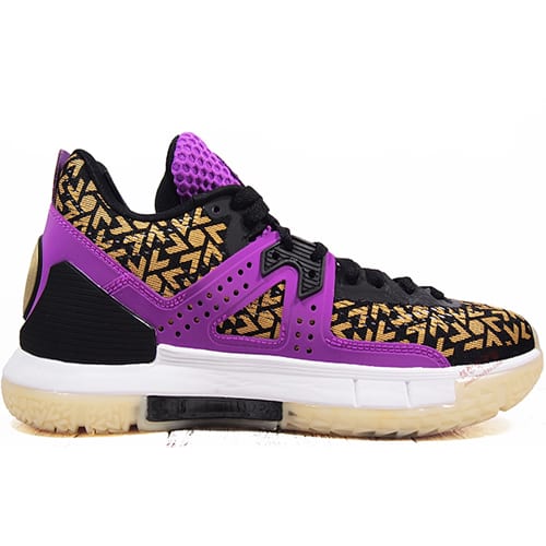 Li Ning WOW 5 Basketball Shoes Men's Low Top Purple ABAM057-12