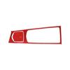 2x Red Carbon Fiber Car Center Sonsole Panel Sticker For Porsche Panamera 10-16