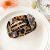 Hair Accessories Leopard Hair Claw Elliptic Shape Acetate Barrettes Acetic Acid Hair Clip  Women