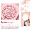 Portable Handheld Mirror Chinese Style Cosmetic Mirror Creative Makeup Mirror  for Women