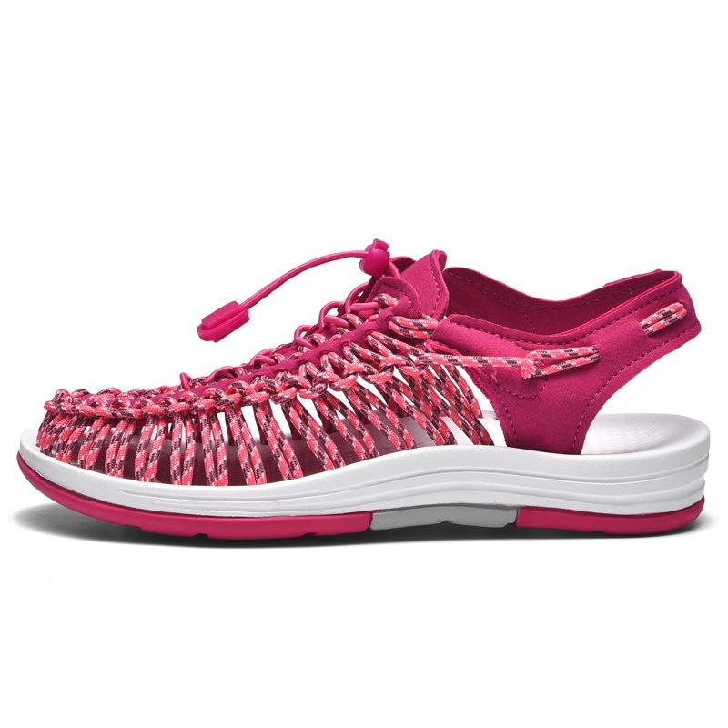 Large Breathable Sandals for Women, Casual Woven Sandals, Beach Women's Shoes, Couple's Shoes