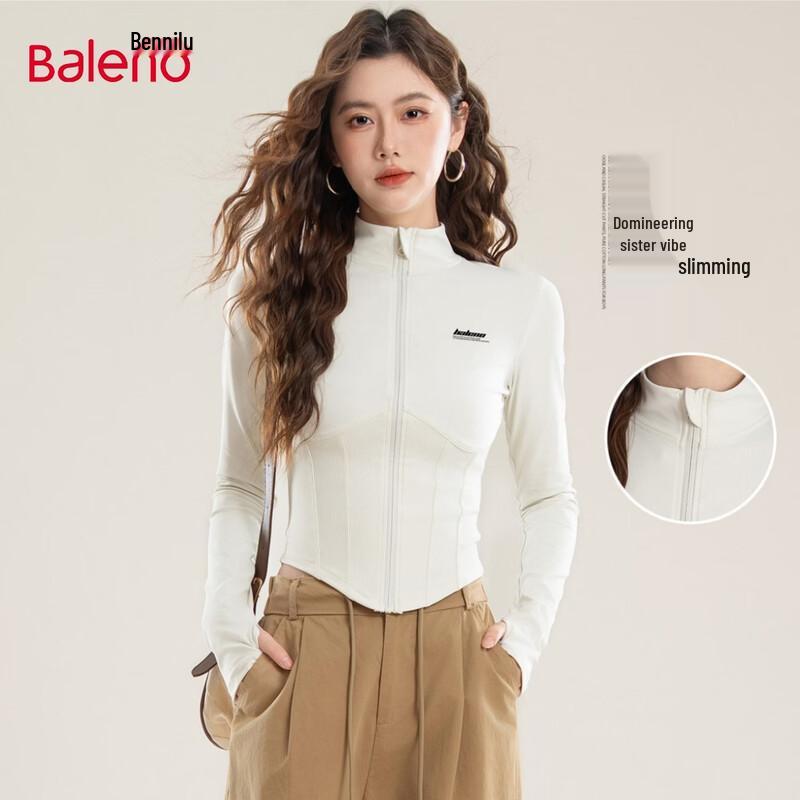 Baleno Women s Slim-Fit Stand Collar Sport Jacket S