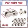 8 Pairs Bicycle Chain Links, 6/7/8 Speed Quick Release Bike Chain Connectors, Replacement Reusable Steel Bicycle Missing Link Repair Accessories