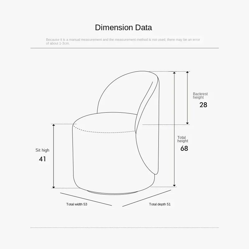 Non-Rotatable-Makeup Stool Dressing Stool Chair Ins Bedroom Light Luxury Minimalist Backrest Dresser Stool