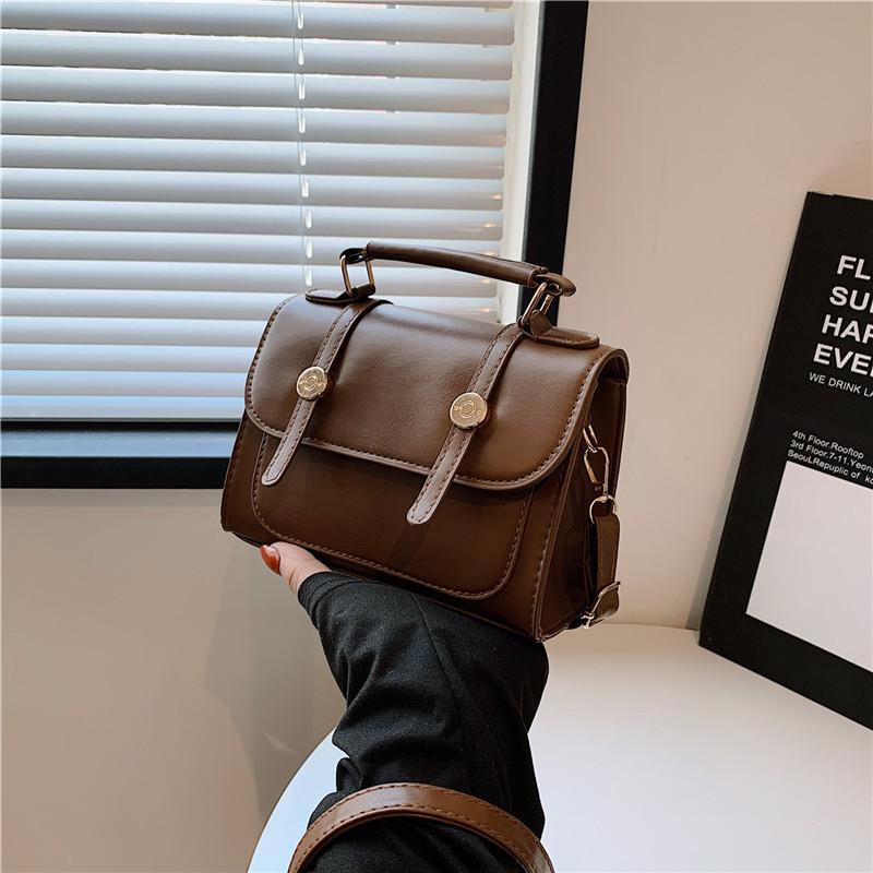 Trendy And Versatile Black Pu Shoulder Bag For Stylish Everyday Use Perfect For Commuting коричневый