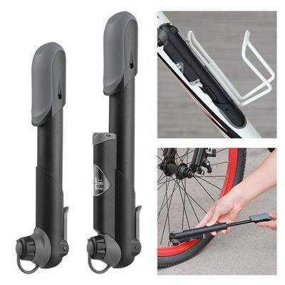 Portable 120PSI Bike Pump with Gauge Ergonomic Handle Bike Inflator Labor-Saving Inflation Handheld Bicycle Tire Pump