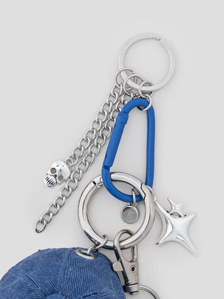 8SECONDS [SAJA BOYS] Mini Cap Keyring – Blue