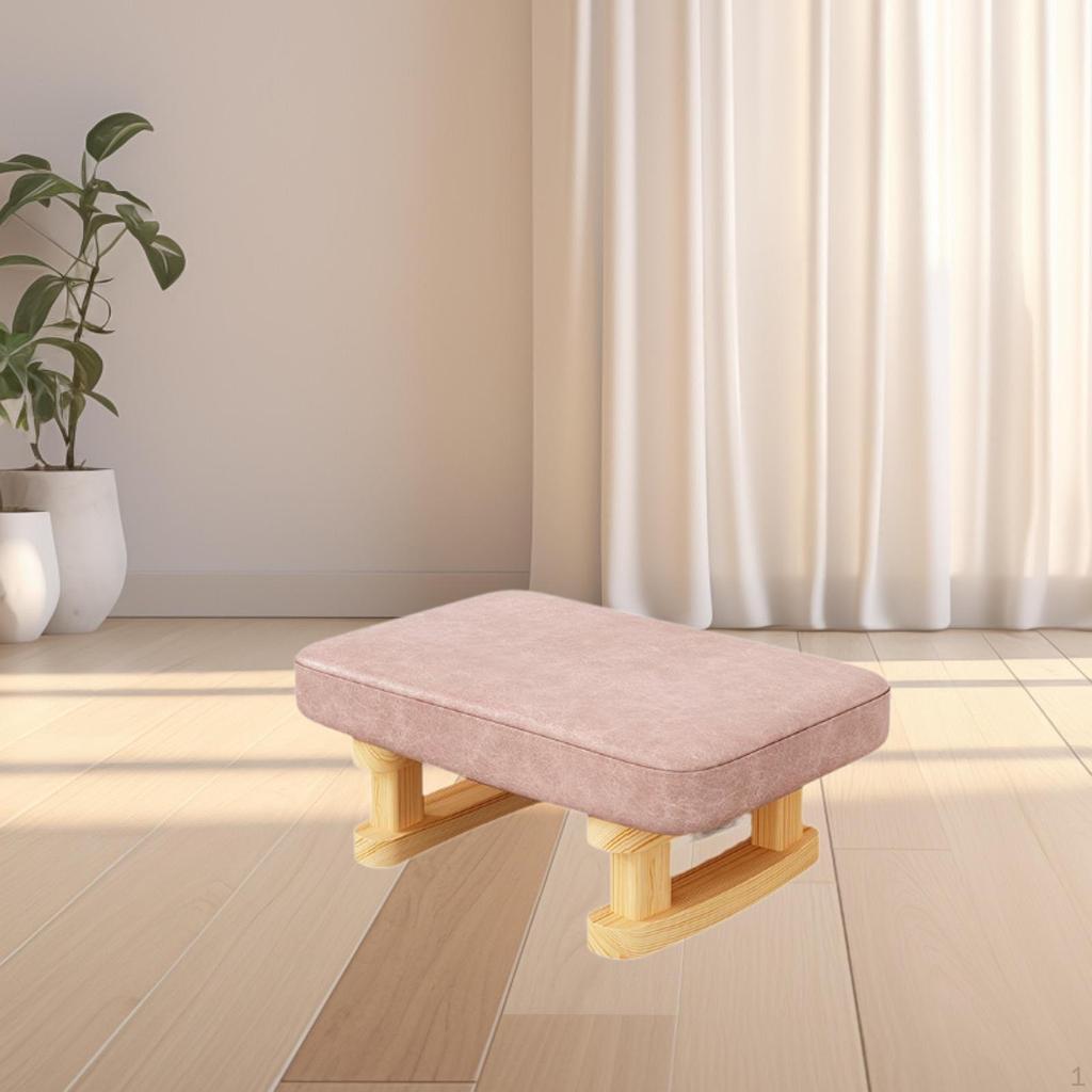 Cozy Wooden Leg Footrest for Home Office Relaxation