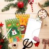 8PCS Coil Binding Santa Claus Notebook Mini Size Spiral Notebook Mini Notepads  Home Decorations