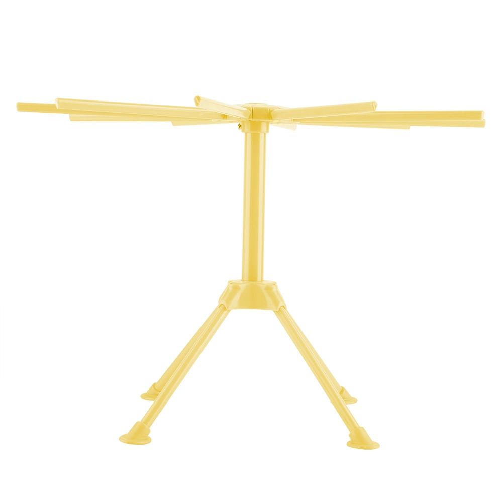 Noodle Spaghetti Pasta Essiccazione Rack Stand Essiccatore Pieghevole Utensile da Cucina (Giallo)