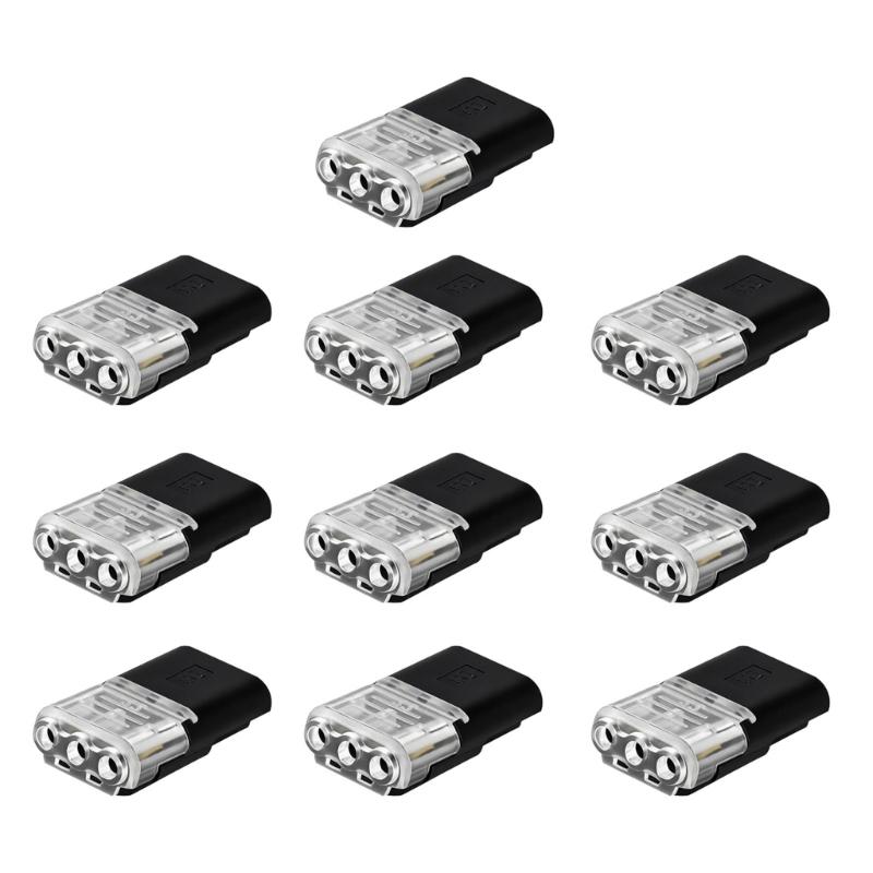

Fast Wiring Terminals Blocks Plastic Snap In Wire Connectors No Tool Need Upgrades for Home Lighting & LED Application