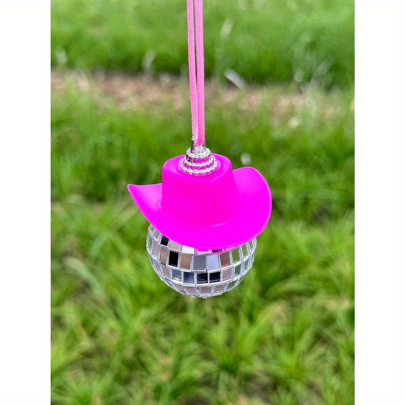 1pc Creative Disco Ball Car Rearview Mirror Hanging Decoration