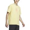 Adidas Neo Round Neck Casual Letter Print Short Sleeve T-Shirt Men Tops Beige IA6853