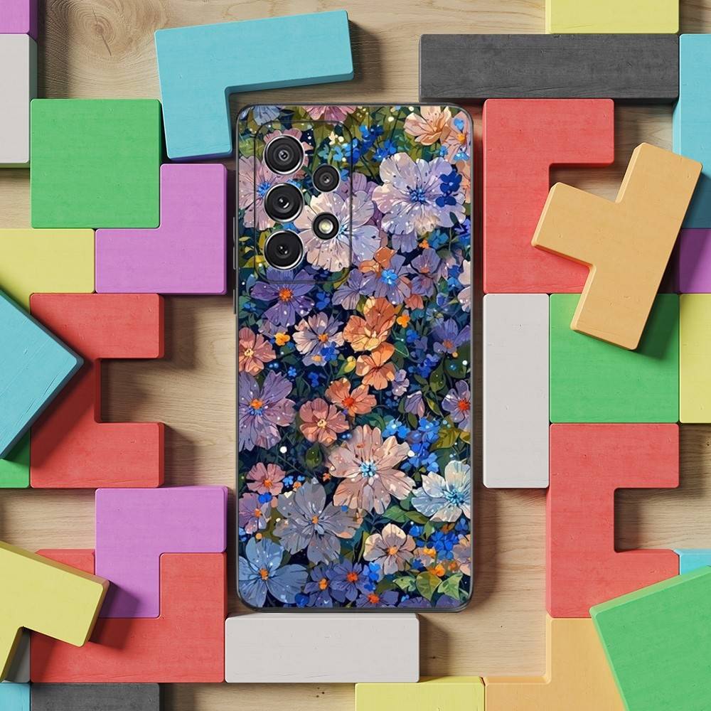 

Художественный чехол с рисунком цветов для Samsung S21, S20, S10, Plus, S9, S22, S25, Ultra, S24, S23, FE, Lite, Мягкий силикон, Черный SamsungS225G