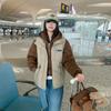 Splicing Fake Two-piece Cotton-padded Clothes Women's Hooded New Foreign-style Versatile Fashionable Women's Thickened Coat