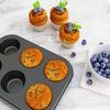 Nonstick 6-Cup Muffin Pan - Cupcake Mold Baking Tool