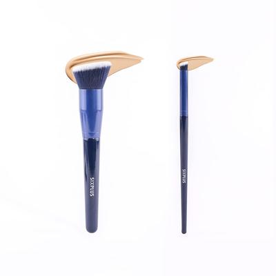 SIXPLUS Foundation Pinsel und Concealer Pinsel Set mit 2 Make-up Pinseln Make-up Pinselset Make-up Pinsel (ZU)