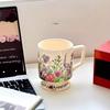 The Xiaoxiangfeng Ceramic Mug Has A Niche Design Sense The Rose Highball Cup Is A High End Drinking Cup for Women's Offices