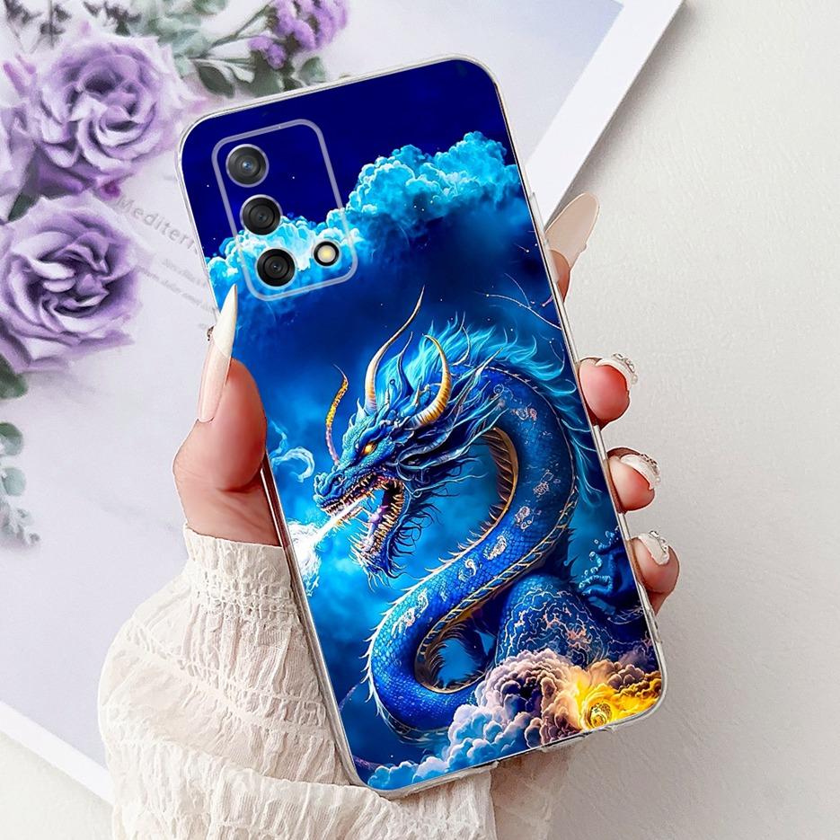 For Oppo A74 4G Case Reno 6 Lite CPH2365 Cute Cat Lion King Painted Cover Soft Slim Phone Case For Oppo A95 A 74 Reno6 Lite Bags