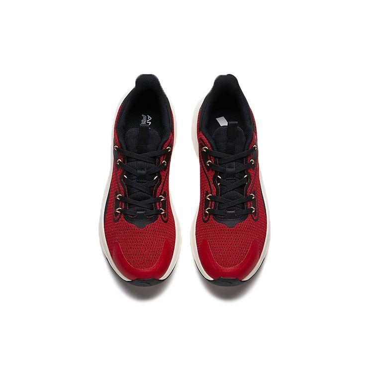 Anta Infinite Series Sports Shock Absorption Breathable Lightweight Supportive Non-Slip Low-Top Running Shoes Men sneaker Black Red 112115583-6