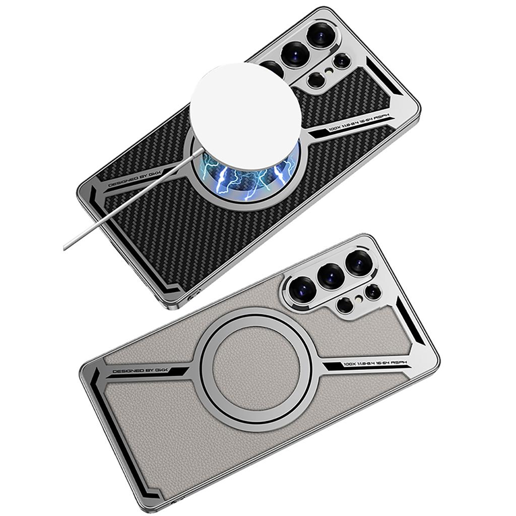 GKK For Samsung Galaxy S26 Ultra Magnetic Case Anti-Scratch PC+TPU+PU Phone Cover