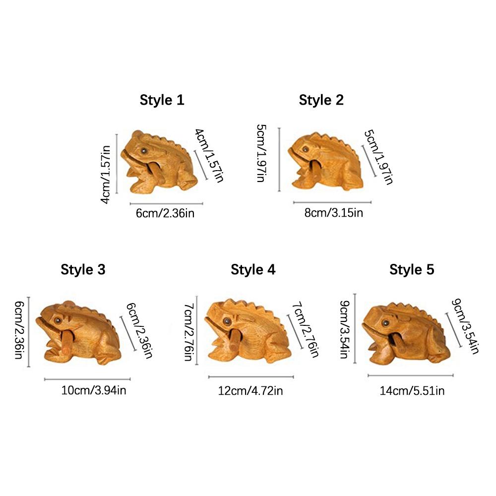 1 Stück Holzfrosch Guiro Raspel, Handgefertigtes Holzfrosch Musikinstrument, Afrikanische Holzfrosch Raspel Musikinstrument für Erwachsene