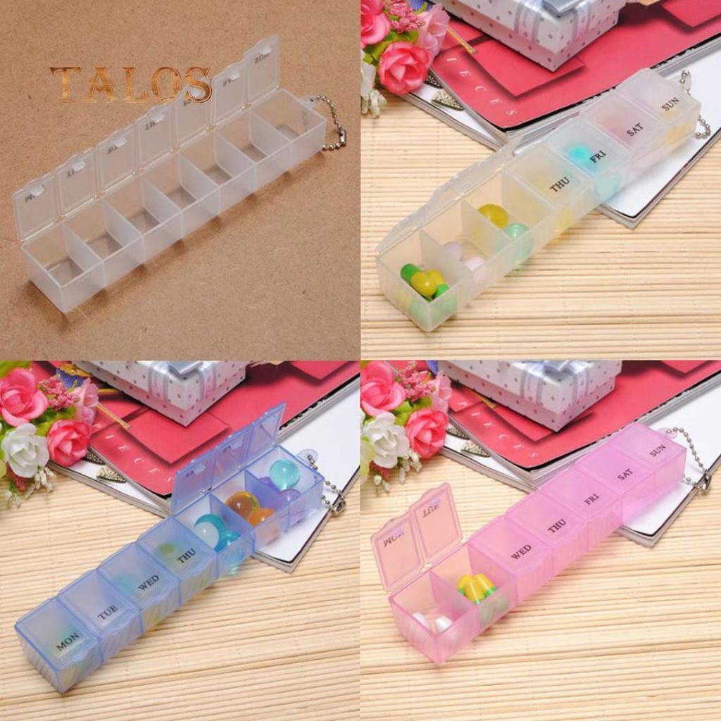 Portable 7 Days Pill Medicine Case Box Holder Storage Organizer Container Cases Health Care