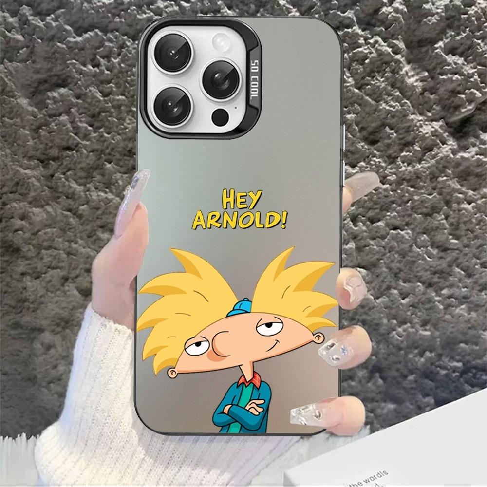 Hey Arnold Phone Case For IPhone 16 15 14 13 12 11 Pro Max X XR XSMAX 8 7 Plus Matte Shockproof Back Cover
