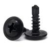 100pcs Black Self Tapping Screws Carbon Steel Self-Tapping Screws Fast Phillips Head