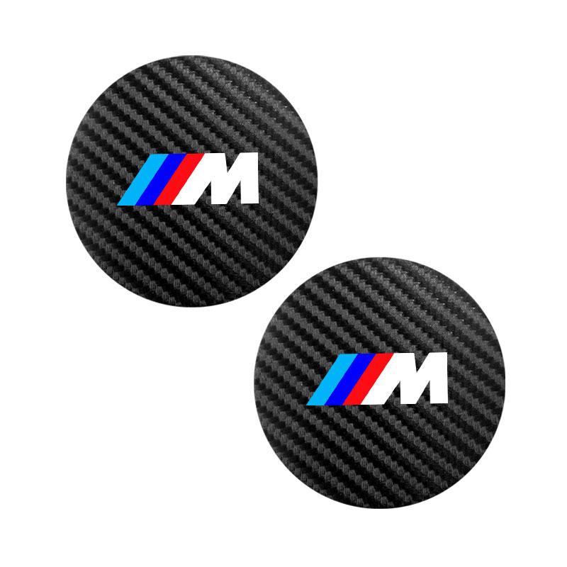 

2Pcs Car Leather Coaster Mat Anti-slip Water Cup Pad For BMW M Performance E46 E90 E60 F20 X1 F10 F30 X3 E70 E39 E36 E87 X7 E92
