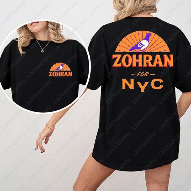 Zohran Mamdani for New York City Cotton Shirt NYCs Mayor 2025 Graphic T Shirts Political Campaign Unisex Tees High Quality Tops