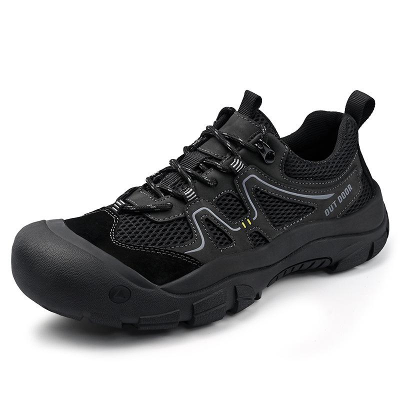 2025 Men's Breathable Mesh Hiking Shoes - Non-Slip, Closed Toe, Casual Outdoor Sports Footwear