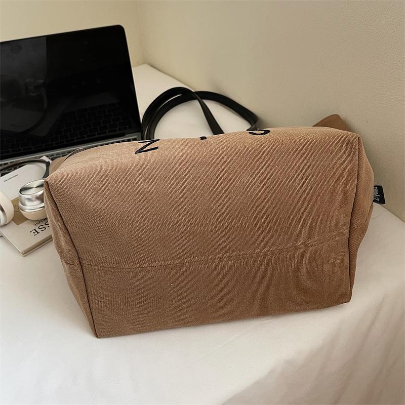 Canvas Bag Large Capacity Women's Shoulder Bag Commuter Tote Bag