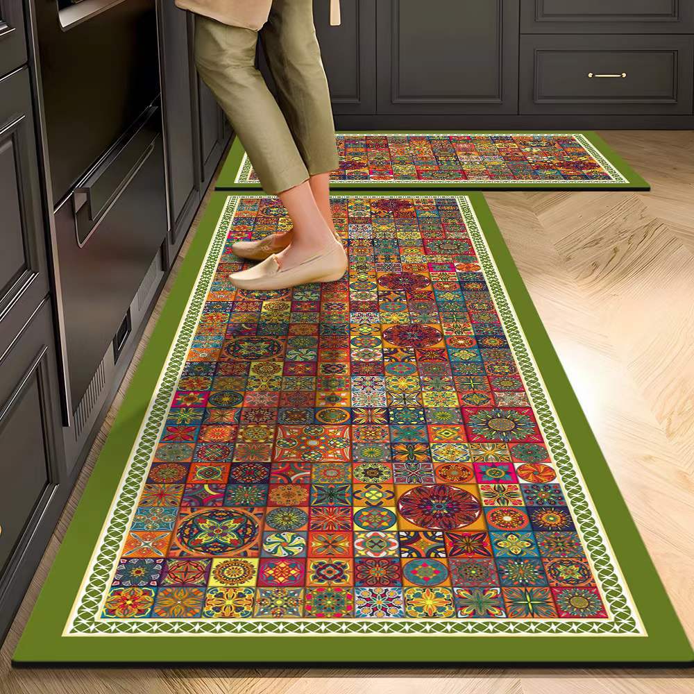 

Многоцелевой коврик из силикагеля, водопоглощающий и противоскользящий, идеально подходит для кухни, ванной комнаты и прихожей. 40*60cm