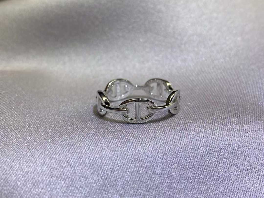 Sparkling Pig Nose Open Ring Female Cold Wind Niche Design Advanced Sense Simple Plain Circle Versatile Fashion Ring 2026 no. 6