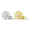 Four-Leaf Clover Snowflake Cartilage Stud Earrings