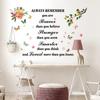English Motivational Phrase Stickers Colorful Hummingbirds Decals Living Room Sofa Background Restaurant Decoration Self-adhesive Posters