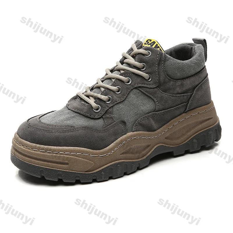 Men Shoes Ankle Boots 2024 New Autumn Winter Sports Casual Comfortable Anti Slip Running Lace Up Platform Warm Outdoor Sneakers