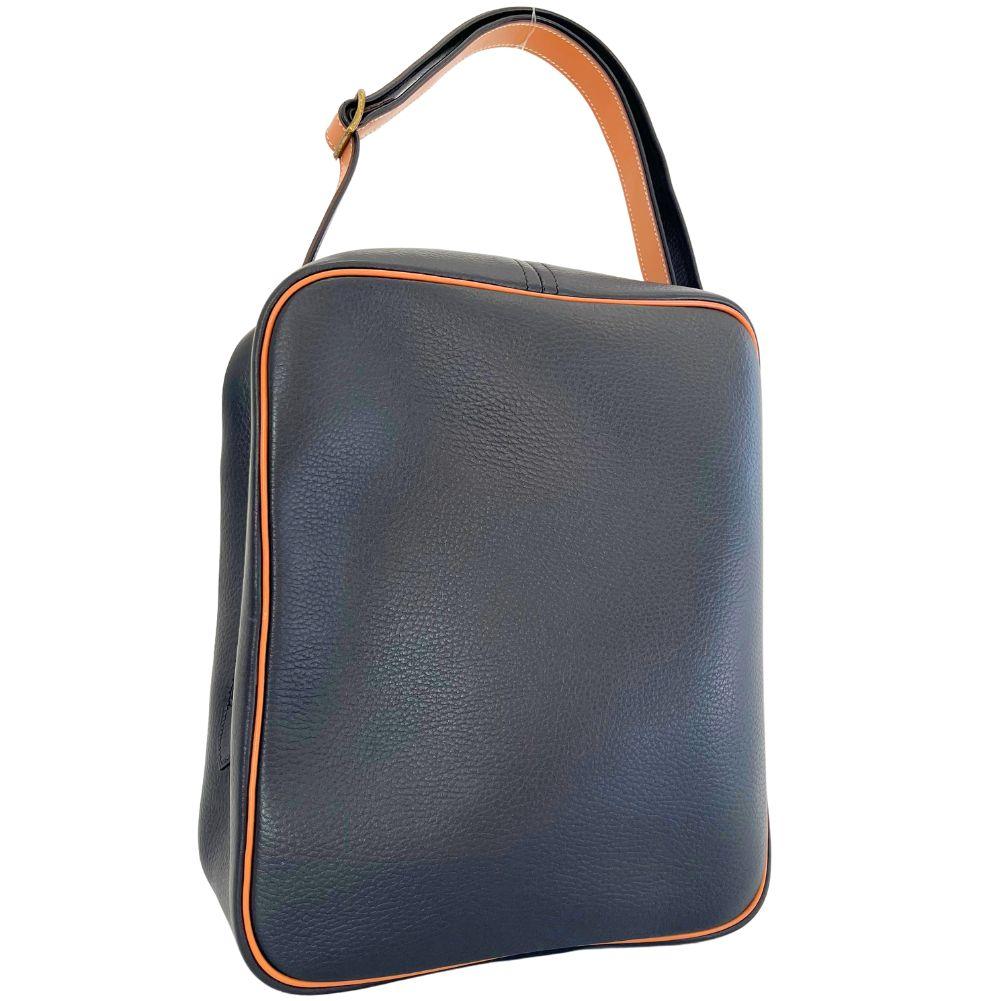 HERMES Victoria Shoulder Bag black/Brown Ardenne unisex Used