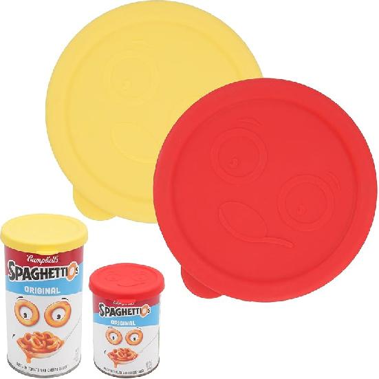 2PCs 3-inch/7.5cm Silicone Can Lids for Chef Boyardee | Van Camp s | Goya | Bush s Best | Farmer s Market Can, Can Cover for Canned Good, Fit Most 2 Packs - For 3.2-inch ca