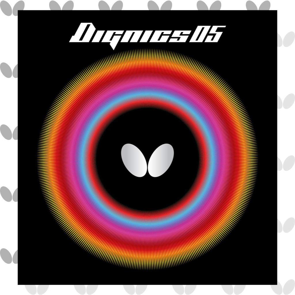 Butterfly Table Tennis Rubber Dignics 05 High Tension Back Soft 06040 Black Extra Thick