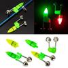 10Pcs/Set Double Bell LED Fishing Bite Alarm Fishing Rod Clip Bell Rod Outdoor Night Fishing Bite Alarm Loud Alert Bell