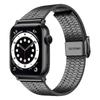 Pasek do zegarka Apple Watch Series 40 mm 42 mm 44 mm 38 mm Luksusowy pasek do zegarka ze stali nierdzewnej do zegarka iWatch Ultra 9 8 7 6 5 4 3 2 1 SE Pasek ze składanym zapięciem 49 mm