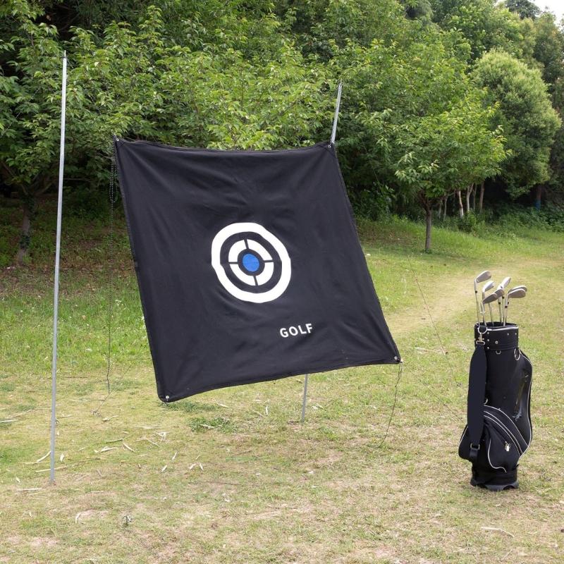 Telo bersaglio da golf 1,5x1,5m Telo per colpire da golf Bersagli per pratica golfistica Ausili per l'allenamento del golf per migliorare l'accuratezza