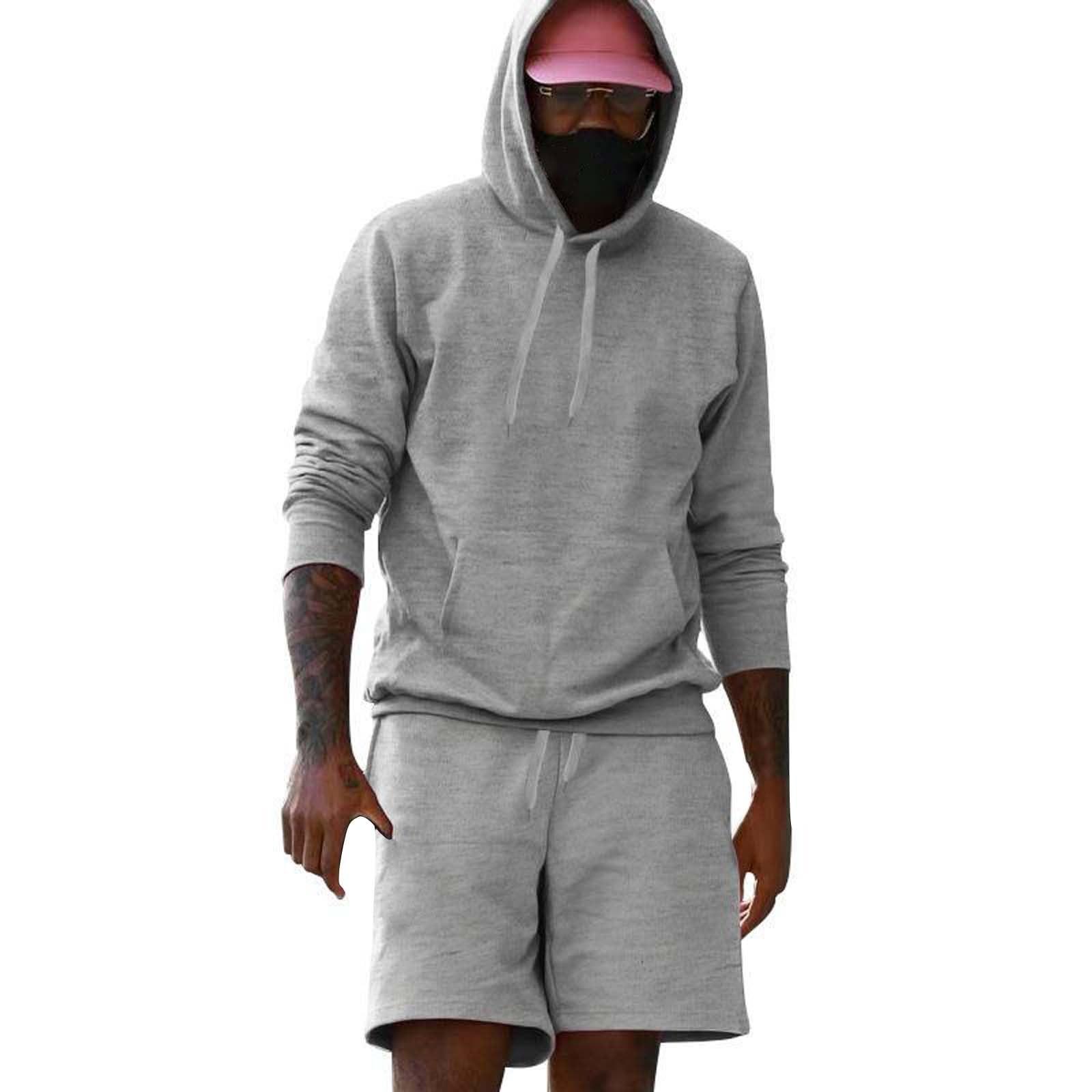 

Мужские комплекты из 2 предметов с длинным рукавом: топы и брюки, повседневный набор S фиолетовый