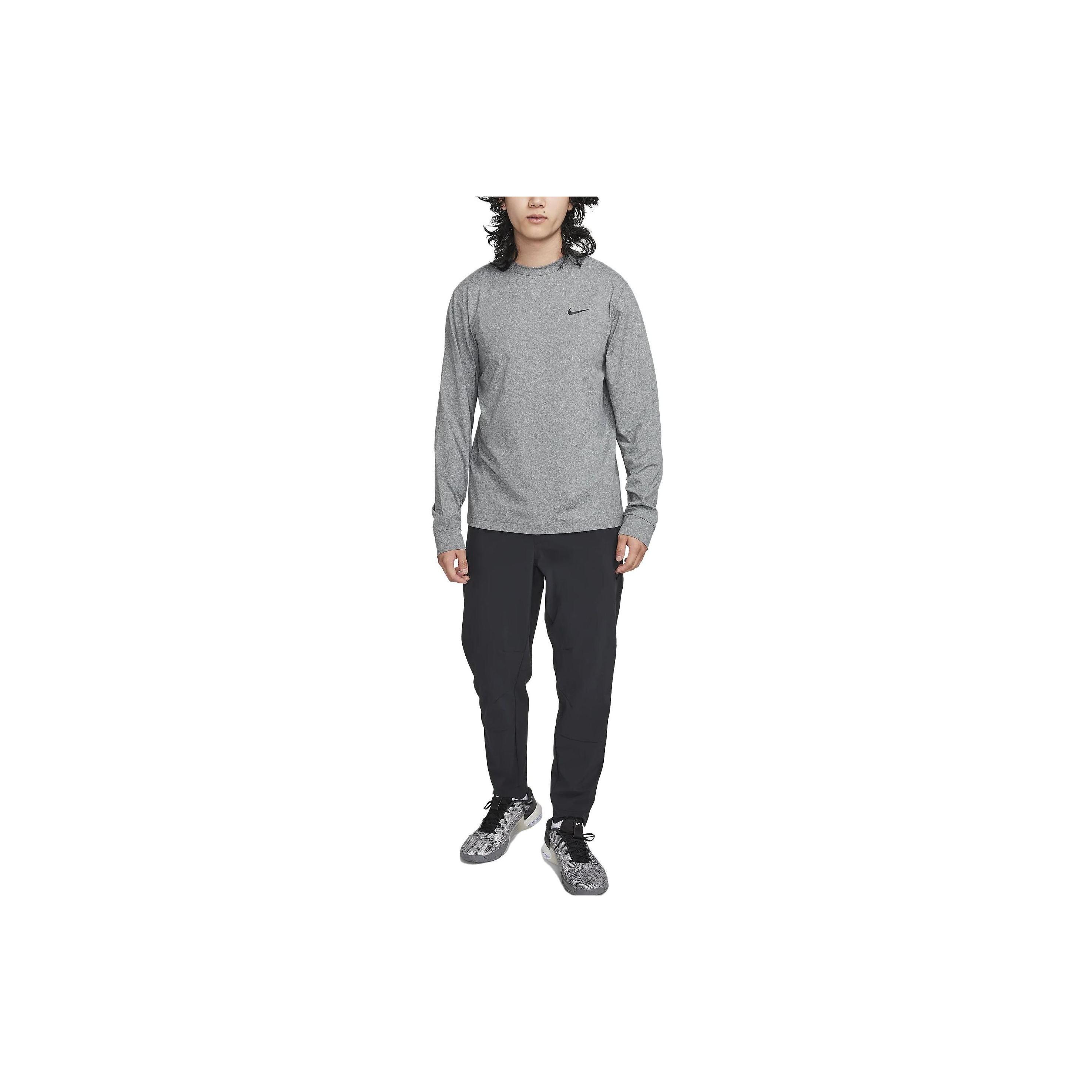Nike T Shirts Men s Smoke Gray Crew Neck Moderate Straight Fit FB8584-084 XL