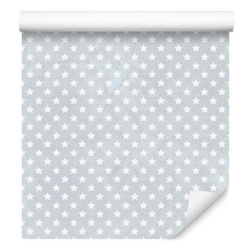 Stars Wallpaper Light Gray and White for Living Room and Bedroom 50x1000