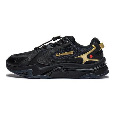 Li Ning Yun Chuan V2 Comfortable Shock Absorption Rebound Kids Casual Shoes Kids Casual Shoes Black YKCT144-5
